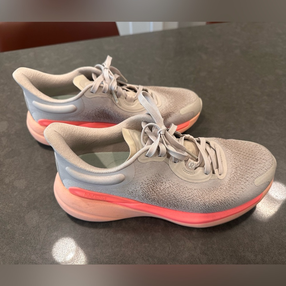 Lululemon | Chargefeel 2 Sneakers | Gray and Pink | Women’s Size 8 - Picture 2 of 6